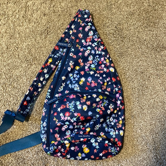 Vera Bradley Handbags - Vera Bradley Scattered Wildflowers Sling Backpack